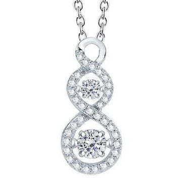 3,30 Ct Rond Geslepen Echt Diamanten Dia Ketting Hanger Goud Wit 14K