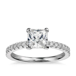 Natuurlijke Diamanten Ring 3.30ct - Witgoud 14K