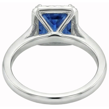 Afbeelding in Gallery-weergave laden, echte princess saffier 3.50karaat ring profielweergave
