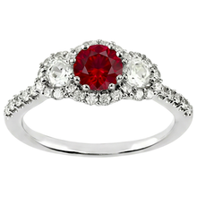 Afbeelding in Gallery-weergave laden, Natuurlijke Robijn Ring 3.50ct - Witgoud 14K
