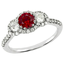 Afbeelding in Gallery-weergave laden, Natuurlijke Robijn Ring 3.50ct - Witgoud 14K
