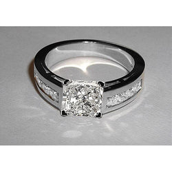 3,50 Ct. Prinses Geslepen Verlovingsring Met Echt Diamanten Accenten