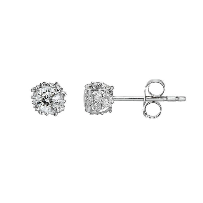 3,60 Ct Ronde Briljant Geslepen Sprankelende Echt Diamanten Dame Oorknopjes