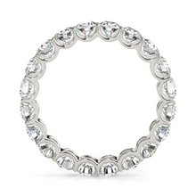Afbeelding in Gallery-weergave laden, Fijne Diamant Rond Briljant Eternity Band in 14K Witgoud – vooraanzicht
