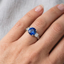 Afbeelding in Gallery-weergave laden, echte round diamant 2.60karaat ring op wit
