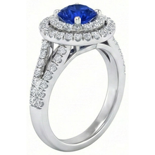 Afbeelding in Gallery-weergave laden, echte round diamant 4.25karaat ring close-up detail
