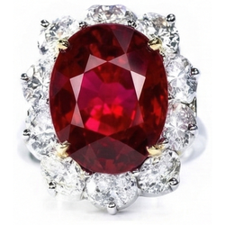 Echte Robijn Ring 4.55 Karaat