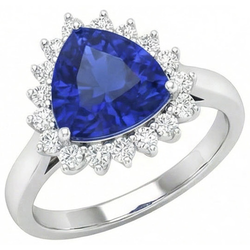 Echte Saffier Ring 4.60 Karaat