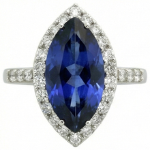 Afbeelding in Gallery-weergave laden, 4 Karaat Saffier Ring
