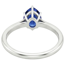 Afbeelding in Gallery-weergave laden, echte pear diamant 4karaat ring zijaanzicht
