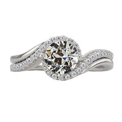 Natuurlijke Diamanten Ring 4ct - Witgoud 14K
