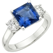 Afbeelding in Gallery-weergave laden, echte round diamant 4karaat ring zijaanzicht
