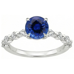 Echte Saffier Ring 2 Karaat