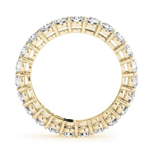 Afbeelding in Gallery-weergave laden, Diamant Eternity Band 4,50-karaat 14 Karaat Geelgoud – vooraanzicht
