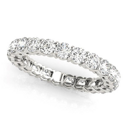 14K Witgoud Briljant Eternity Band – 4,5-karaat Rond Briljant