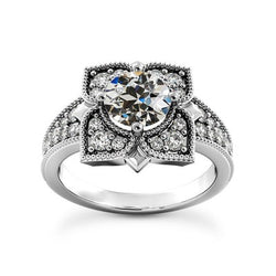 Natuurlijke Diamanten Ring 4.75ct - Witgoud 14K