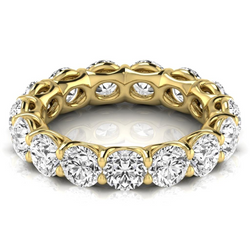 Briljant Eternity Band 4,95 karaat F/VS1 – 14K Geelgoud