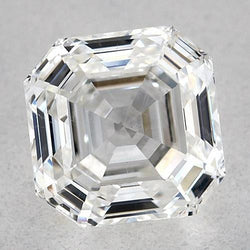 4,75 karaat Asscher natuurlijke, uit de aarde gedolven diamant – los – F VVS1 – zeer goede slijpkwaliteit
