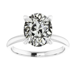 Briljant Solitaire Ring 4 karaat – 14K Witgoud