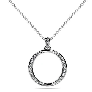 4 Ct Prachtige Ronde Geslepen Echt Diamanten Ronde Hanger Ketting Wit Goud