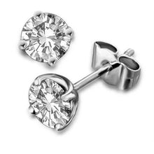 Afbeelding in Gallery-weergave laden, GIA-gecertificeerd 4 Griffenzetting Ronde Geslepen Echt Diamanten Oorbel Goud Wit 2,49 Ct.
