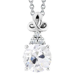 Natuurlijke Diamanten Hanger 4ct - 14K Witgoud