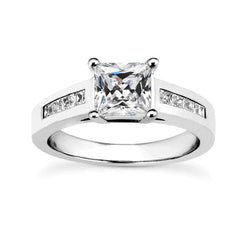 4 Karaat Princess uit de aarde gewonnen diamanten jubileumring