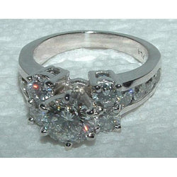 4.01 Ct. Witgoud uit de aarde gewonnen Diamanten Ring Verlovingsring