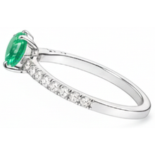Afbeelding in Gallery-weergave laden, echte round smaragd 4.25karaat ring profielweergave
