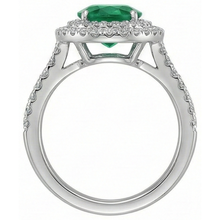 Afbeelding in Gallery-weergave laden, echte round diamant 4.35karaat ring profielweergave
