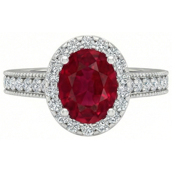 Echte Robijn Ring 4.60 Karaat