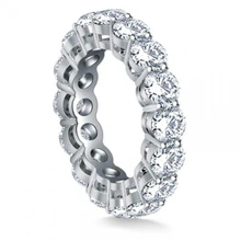 Afbeelding in Gallery-weergave laden, 4,80 Karaat Ronde Echt Diamanten Trouwring Ring Witgouden Sieraden
