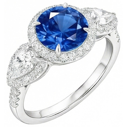 Echte Saffier Ring 5.30 Karaat