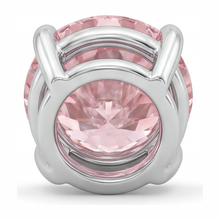 Afbeelding in Gallery-weergave laden, Roze diamanten ketting 5 karaat labgekweekt ronde solitaire hanger 14k witgoud
