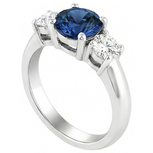 Afbeelding in Gallery-weergave laden, echte round diamant 5karaat ring close-up detail
