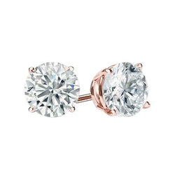 Natuurlijke Diamanten Oorbellen 5.00ct - Roségoud 114K