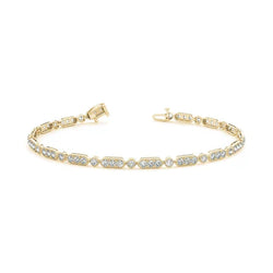 5.12 Karaat Witgouden Ronde Echt Diamanten Armband