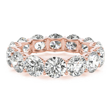 Afbeelding in Gallery-weergave laden, Briljant Eternity Band 5,60-karaat 14K Rosé Goud – zijaanzicht
