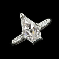 5.25 Karaat Baguette & Oude Mijnwerker Speciale Slijpvorm Echte Natuurlijke uit de aarde gewonnen Diamanten Drie Stenen Ring