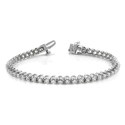 5 Karaat Griffenset Briljant Geslepen Echt Diamanten Tennis Armband WG 14K