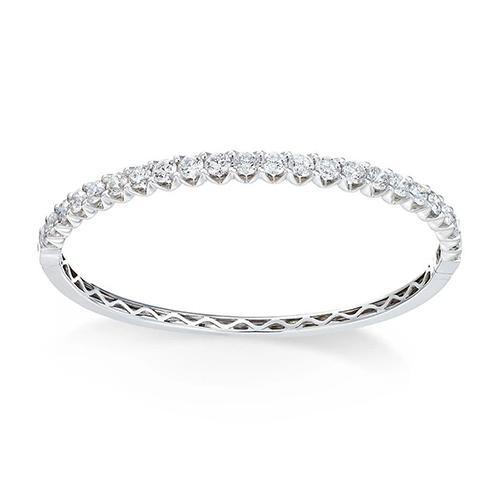 5 Karaat Ronde Echt Diamanten Armband Wit Goud 14K