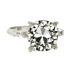 5 Karaat Ronde uit de aarde gewonnen Diamanten Sieraden Solitaire Ring