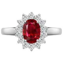 Echte Robijn Ring 5.5 Karaat