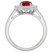Afbeelding in Gallery-weergave laden, echte round robijn 5.5karaat ring op wit
