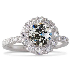 Natuurlijke Diamanten Ring 5.50ct - Witgoud 14K