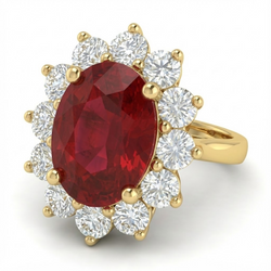 Echte Robijn Ring 5 Karaat