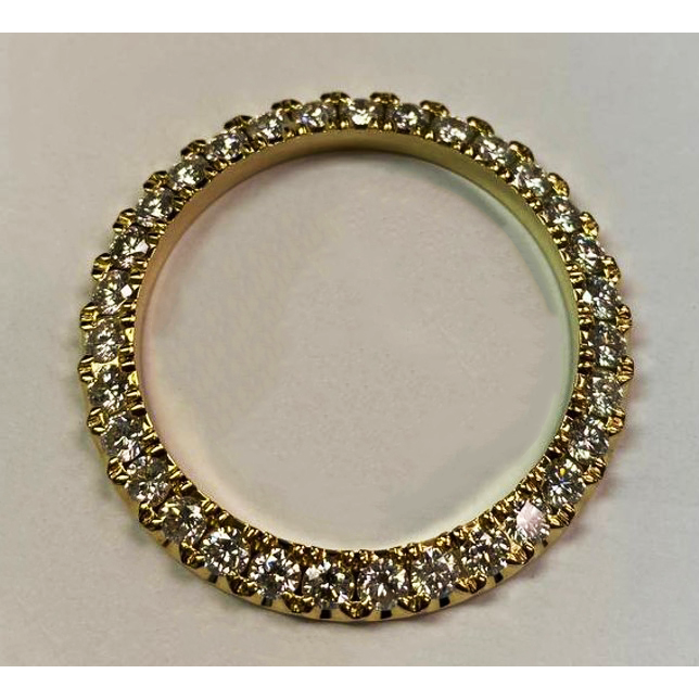 5 karaats op maat gemaakte diamanten lunette voor Rolex 36 mm horloge