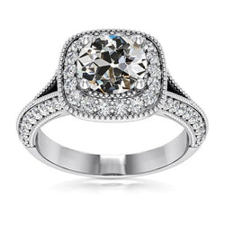 Natuurlijke Diamanten Ring 5ct - Witgoud 14K