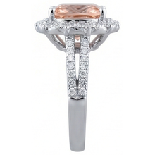 Afbeelding in Gallery-weergave laden, echte round morganiet 6.50karaat ring profielweergave
