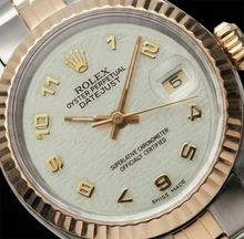 Afbeelding in Gallery-weergave laden, Lady Rolex Geelgoud Datejust Horloge Perpetual Arabische Wijzerplaat Ss
